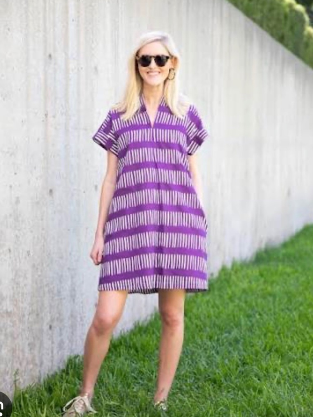 BROOKE WRIGHT PURPLE GAME DAY DRESS, medium